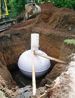 Septic tank installed at Sparty Lea